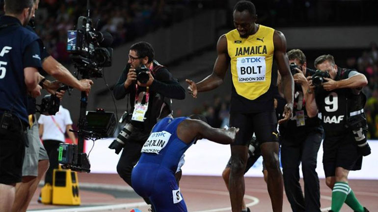 Παγκόσμιο στίβου: Ο Γκάτλιν «εκθρόνισε» τον Μπολτ-Τρίτος στον τελικό των 100μ. ο Τζαμαϊκανός