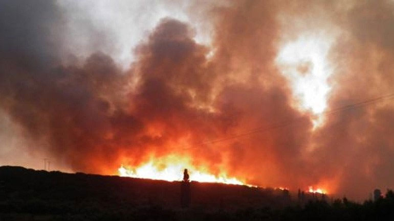 Πυρκαγιά στην Τζια