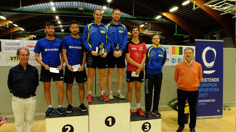 Πινγκ πονγκ: Δεύτεροι στο όπεν της Οστάνδης οι αδερφοί Κωνσταντινόπουλοι