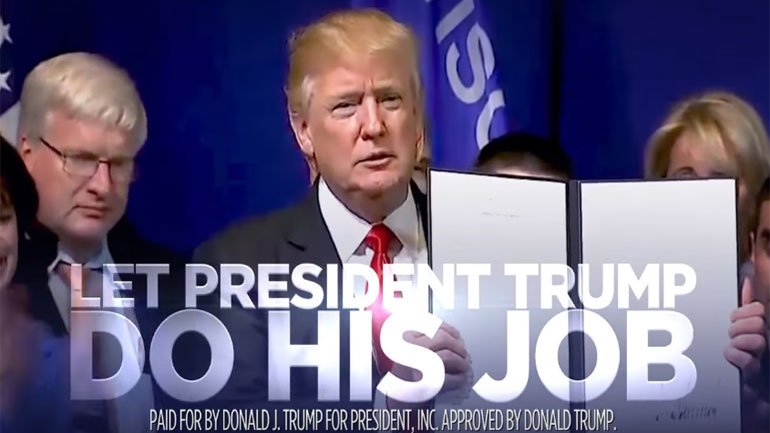 ΗΠΑ: Τηλεοπτικό σποτ με τα επιτεύγματα της θητείας του Τραμπ