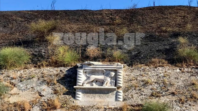 Εικόνα από την πυρκαγιά στο νέο φρούριο της Κέρκυρας – πληροφορίες για εμπρησμό