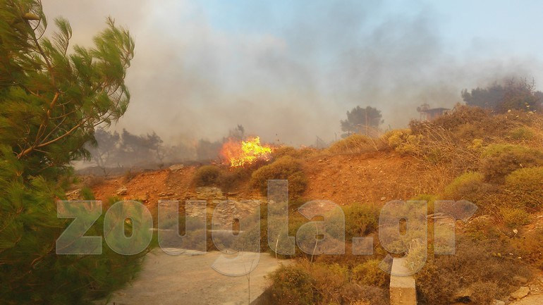 Πόσες δυνάμεις της πυροσβεστικής επιχειρούν στην ανατολική Αττική