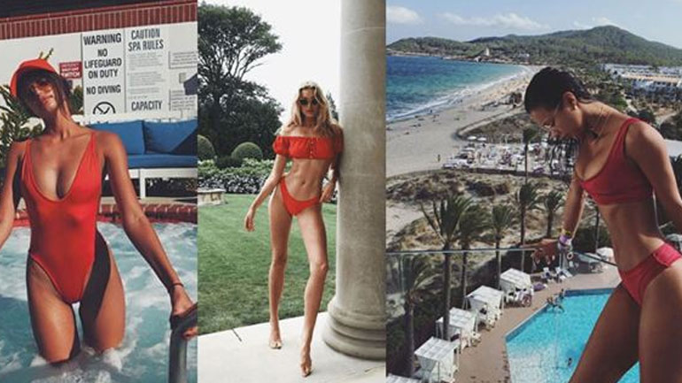 To κόκκινο μαγιό είναι το huge trend του καλοκαιριού!