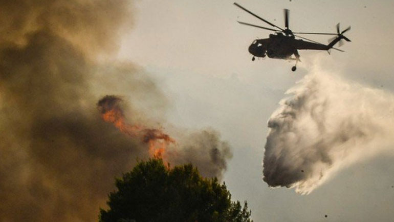 Φωτιά ξέσπασε σε δασική περιοχή στον Δήμο Μίνωα Πεδιάδος στο Ηράκλειο, υπό έλεγχο άλλη μικρότερη στη Γόρτυνα
