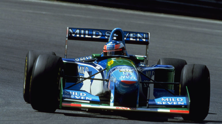 Ο Mick Schumacher στην Benetton-Ford του πατέρα του