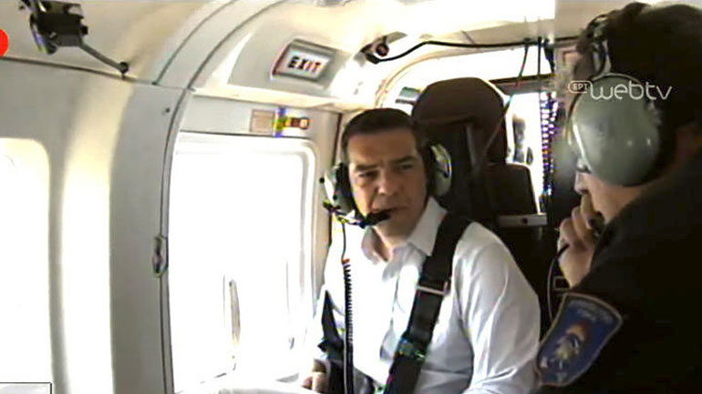 Αυτοψία Τσίπρα στην Ανατολική Αττική Αυτοψία Τσίπρα στην Ανατολική Αττική