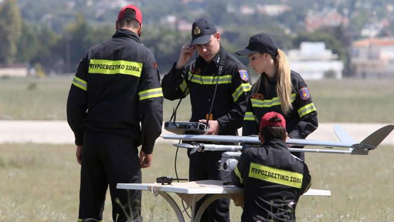 Πτήσεις επιτήρησης στην Κεφαλονιά από μη επανδρωμένο αεροσκάφος του Πυροσβεστικού Σώματος