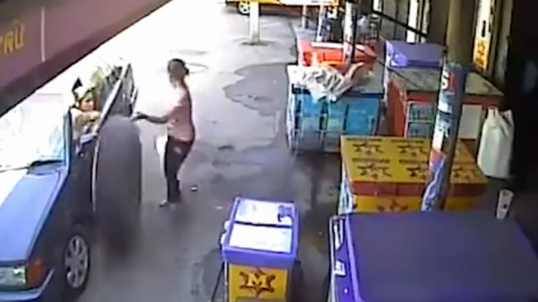 Γυναίκα σώζεται από θαύμα!