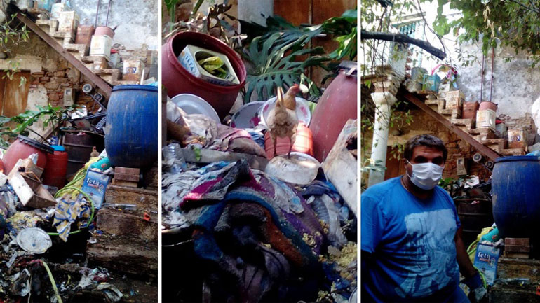 Ηλικιωμένη ζούσε ανάμεσα σε σκουπίδια, περιττώματα και τρωκτικά στο Κάστρο της Χίου