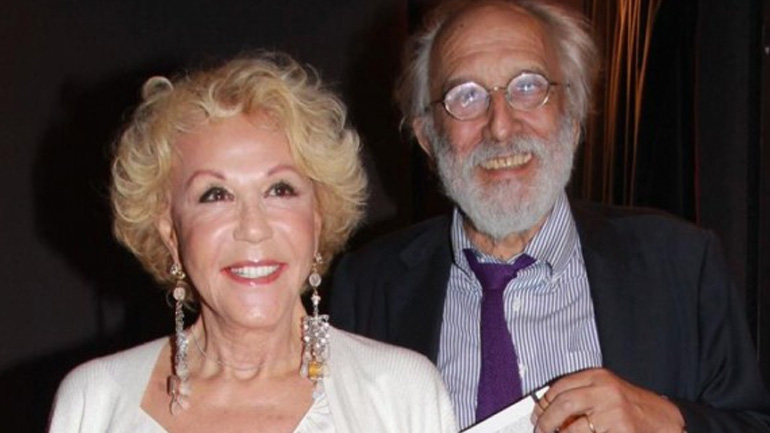 Η Ζωή Λάσκαρη με τον σύζυγό της