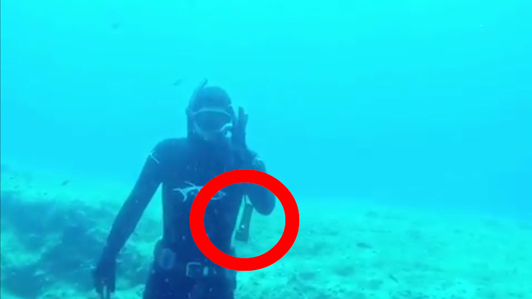 Παράνομος ψαροντουφεκάς ο Σάκης Ρουβάς