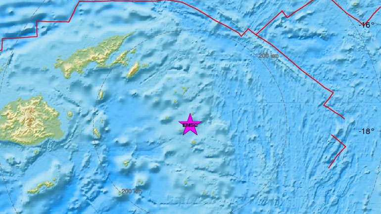 Ισχυρή σεισμική δόνηση 6,4R στο νησιωτικό σύμπλεγμα Φίτζι