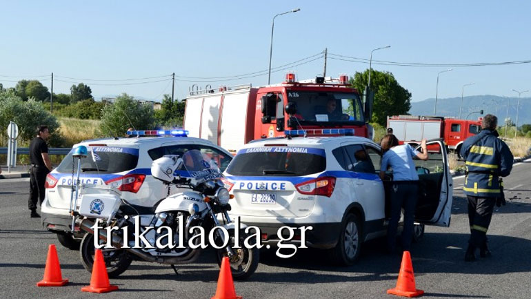 Σοβαρό τροχαίο ατύχημα με 5 τραυματίες στα Τρίκαλα