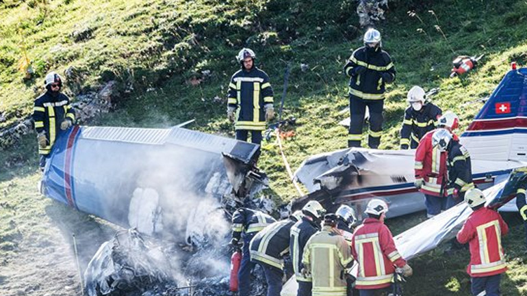 Συντριβή μικρού αεροσκάφους στην Ελβετία – Νεκροί και οι τρεις επιβάτες