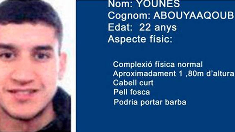 Ανθρωποκυνηγητό σε όλη την Ευρώπη για τον μακελάρη της Βαρκελώνης: «Είναι επικίνδυνος και οπλισμένος»