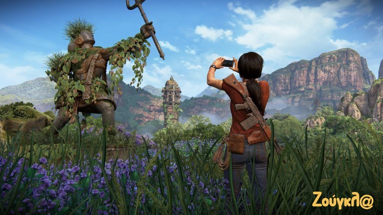 Η Chloe φωτογραφίζει τα αξιοθέατα με το κινητό της