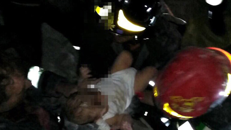 Το μωράκι που διασώθηκε