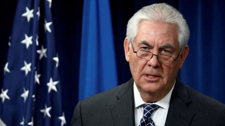 Ο Τίλερσον εκφράζει ικανοποίηση για την «αυτοσυγκράτηση» της Βόρειας Κορέας