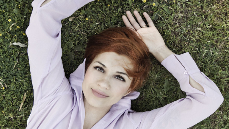 Η Πέννυ Μπαλτατζή στον Κήπο του Μεγάρου