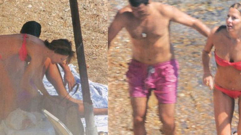 Τζένη Μπαλατσινού – Βασίλης Κικίλιας: Τρυφερά τετ-α-τετ σε απομονωμένη παραλία της Πάτμου!