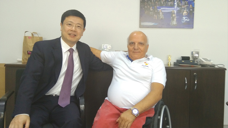 Συνάντηση Γιώργου Φουντουλάκη με τον πρέσβη της Κίνας στην Ελλάδα