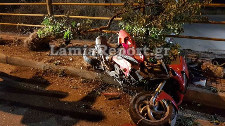 Λαμία: Τροχαίο με μηχανή