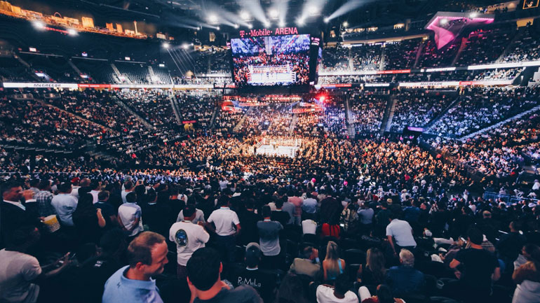 Eντυπωσιακή εικόνα της T-Mobile Arena