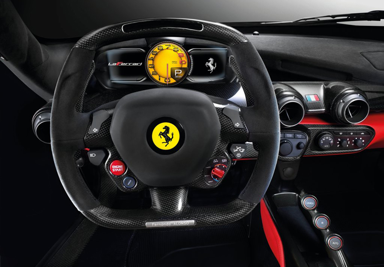 H εικόνα που βλέπει ο οδηγός της Ferrari LaFerrari