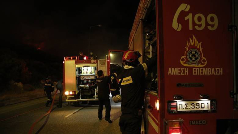 Πυρκαγιά σε αποθήκη στις Αφίδνες