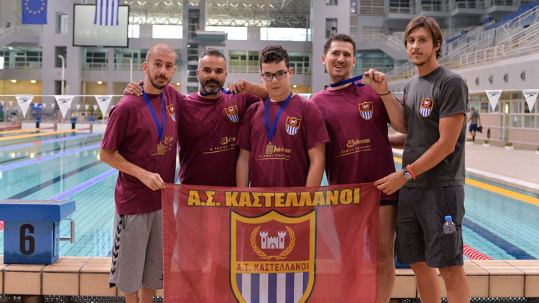 Με τους συμπαίκτες του 