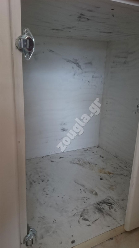 Η ντουλάπα όπου κρυβόταν ο ληστής