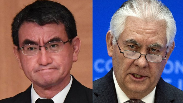 Ο Ιάπωνας ΥΠΕΞ συμφώνησε με τον Τίλερσον να υπάρξει στενή συνεργασία για τη Βόρεια Κορέα