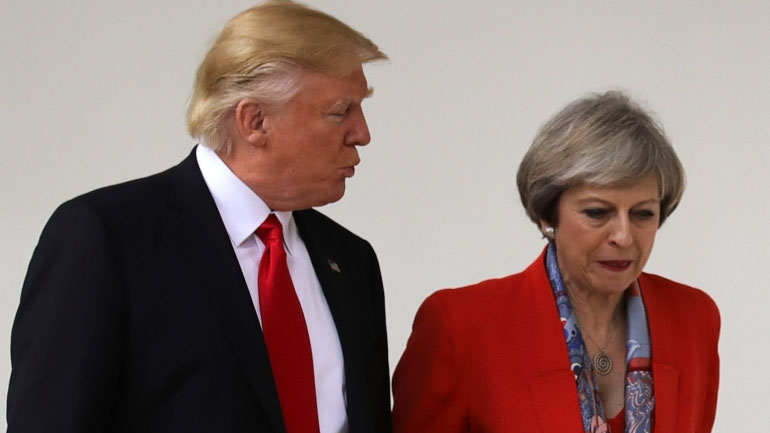 Μέι και Τραμπ συμφώνησαν ότι η Κίνα πρέπει να κάνει περισσότερα αναφορικά με τη Βόρεια Κορέα