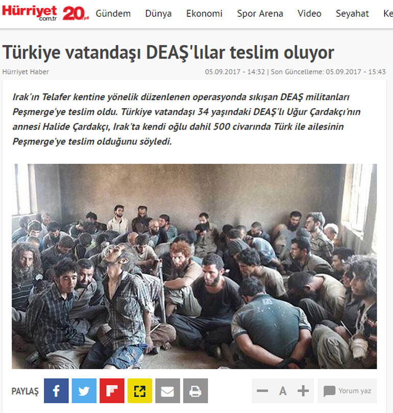 Το άρθρο της «Ηurriyet»