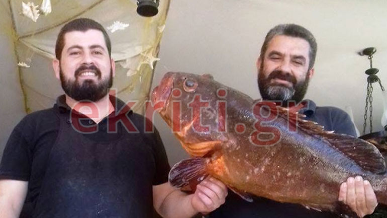 Ψαροντουφεκάς στην Κρήτη «χτύπησε» ροφό 10 κιλών