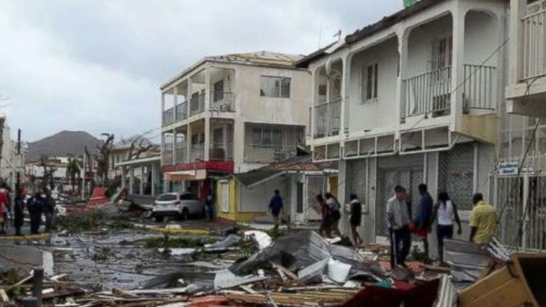 Κυκλώνας Ίρμα: Τεράστιες καταστροφές στο νησί του Αγίου Μαρτίνου