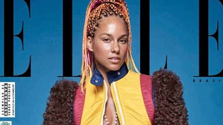 H Alicia Keys φωτογραφίζεται χωρίς ίχνος μακιγιάζ για το «Elle Magazine Brazil»