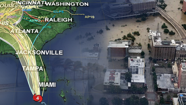 H επίθεση του τυφώνα Ίρμα