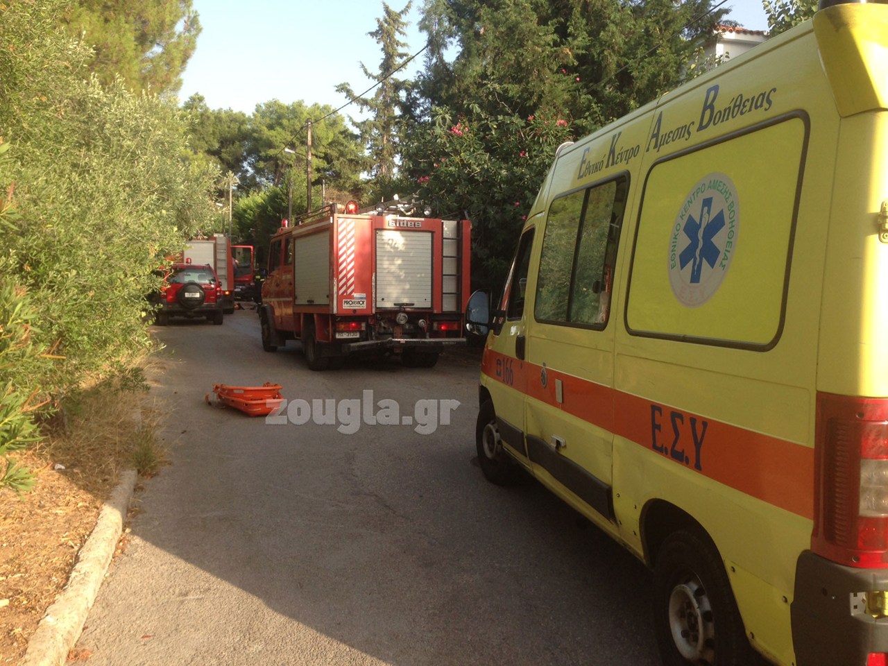 Σε ελάχιστα λεπτά στήθηκε μεγάλη πυροσβεστική επιχείρηση