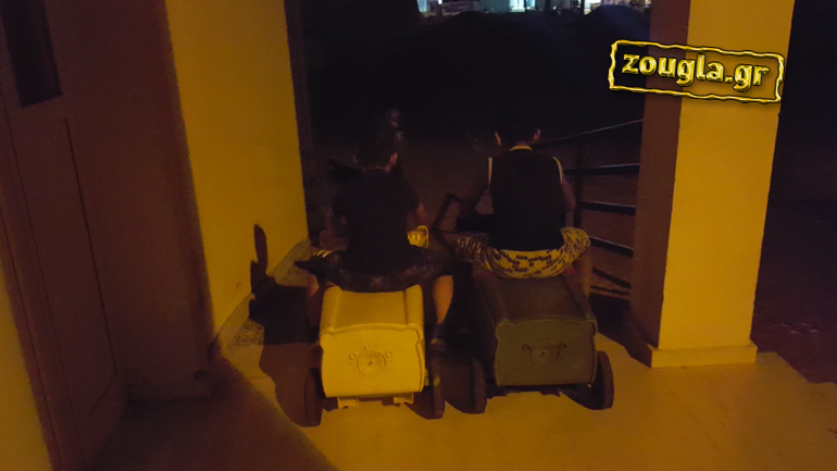 Απίστευτες… κόντρες με κάδους απορριμμάτων στη Λευκάδα