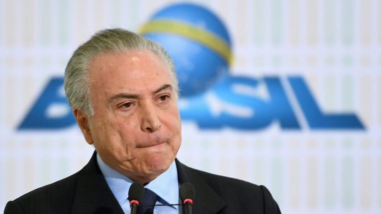 Βραζιλία: Για παρακώλυση της Δικαιοσύνης και εκβίαση κατηγορείται ο πρόεδρος Τέμερ