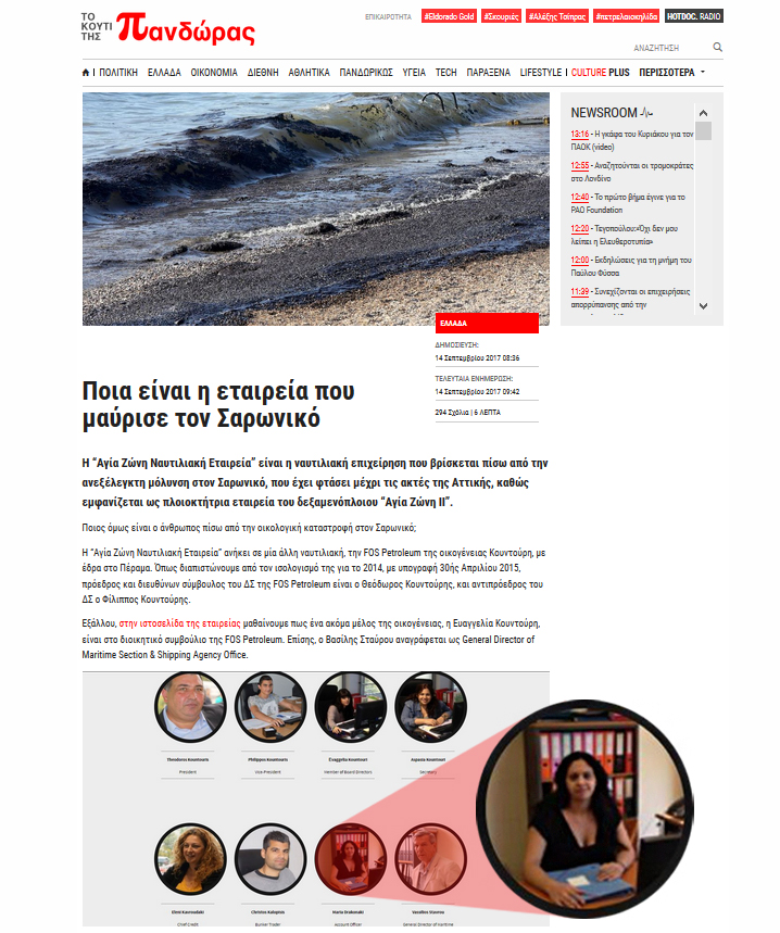 H ανάρτηση στο «Κουτί της Πανδώρας»