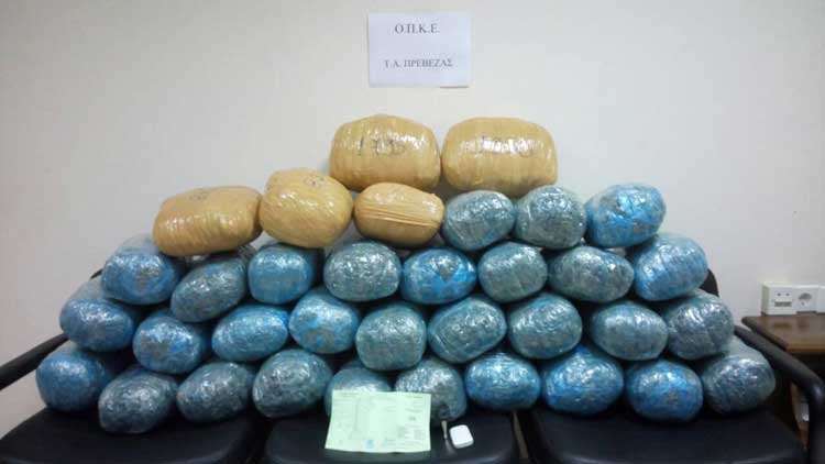 Πρέβεζα: Με 42 κιλά χασίς συνελήφθη 37χρονος