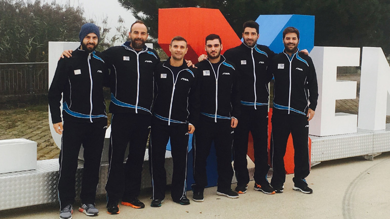 Στην 8η θέση της Ευρώπης η εθνική ανδρών πινγκ πονγκ