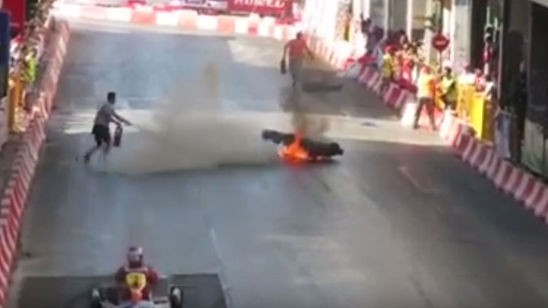 Τραυματίστηκε οδηγός που μετείχε στο 9ο διεθνές σιρκουί καρτ Πάτρας