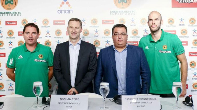 Μπάσκετ: Ανανέωσαν τη συνεργασία τους ΟΠΑΠ και Παναθηναϊκός