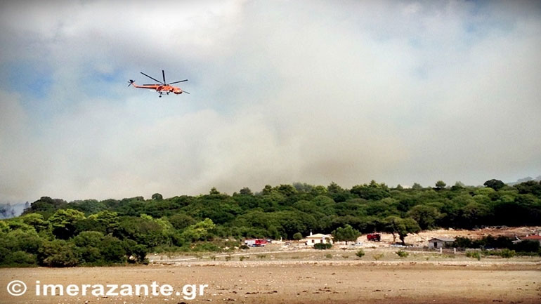 Πυρκαγιά κοντά σε μοναστήρι της Ζακύνθου