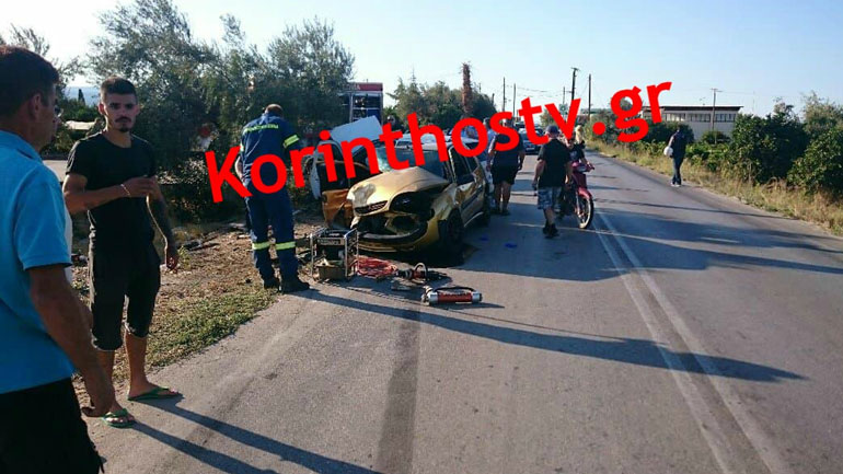 Σοβαρό τροχαίο στην Παλαιά Εθνική Οδό Κορίνθου-Πατρών