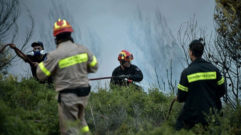 Πυρκαγιά σε δασική έκταση στο Λιβάδι Θεσσαλονίκης