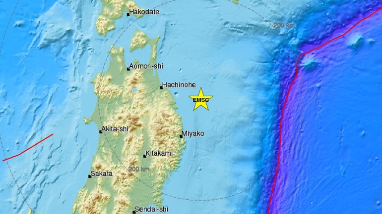 Σεισμική δόνηση 5,9R στην Ιαπωνία